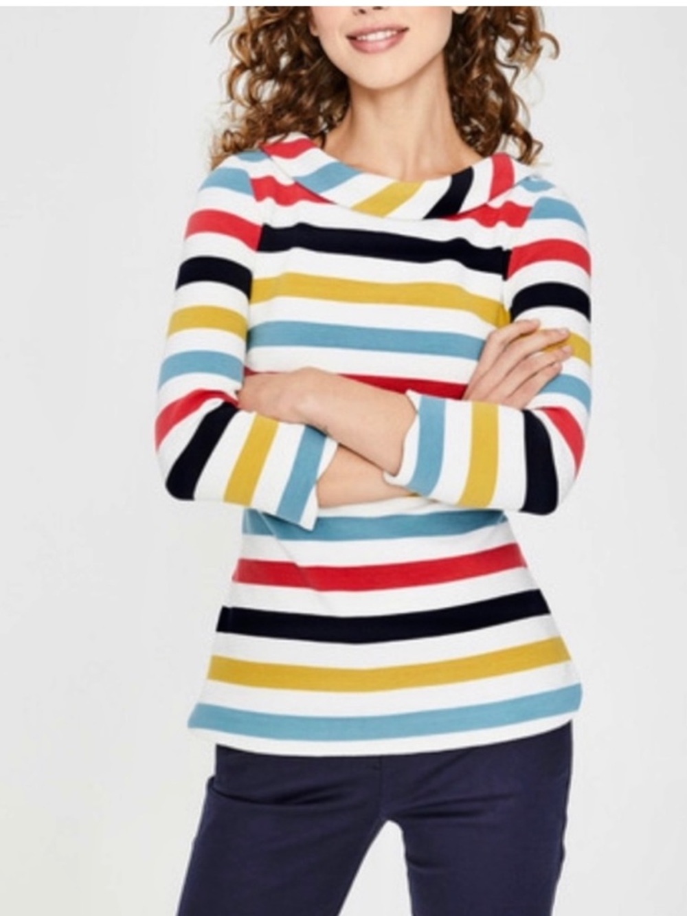 Boden striped Sarah Ottoman Top